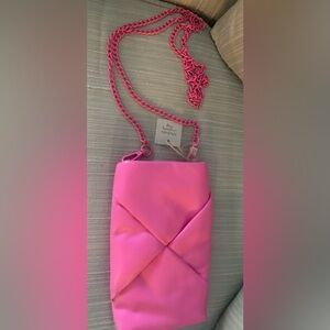Pink Quilted Crossbody Bag